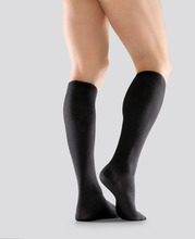 Mabs Thin Cotton Knee Black 1 par S