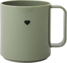 Design Letters Mini Love cup with handle 175ml Forest Green