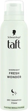 Schwarzkopf Taft Dry Shampoo Foam Overnight Fresh Wonder Hairstyling with Caring 150 ml