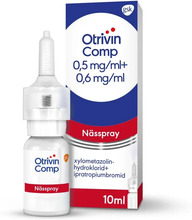 Otrivin Comp nässpray 0,5 mg/ml+0,6 mg/ml 10 ml