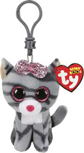 Ty Beanie Boos Kiki Grey Cat Clip
