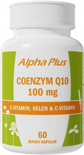 Alpha Plus Coenzym Q10 100 mg 60 mjuka kapslar
