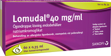 Lomudal ögondroppar endosbehållare 40 mg/ml 60x0,35 ml