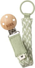 BIBS Pacifier Braid Napphållare Sage/Ivory