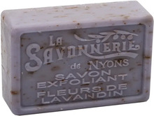 La Savonnerie de Nyons Savon Exfoliant Fleurs de Lavandin hård tvål 100 g