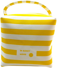 IN SUNNY MOOD - Sunny Square Cosmetic Stripe Yellow