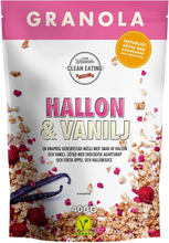 Clean Eating Granola Hallon & Vanilj 400 g