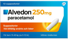 Alvedon suppositorium 250 mg 10 st