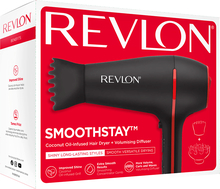 Revlon Smoothstay Coconut Oil-Infused Hair Dryer + Volumising Diffuser