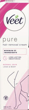 Veet Pure Hair Removal Cream Normal Hud 200 ml