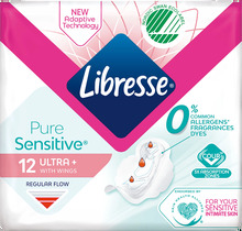 Libresse Pure Sensitive Ultra Regular Wing 12-pack