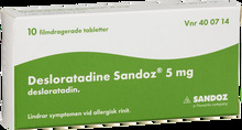 Desloratadine Sandoz filmdragerad tablett 5 mg 10 st