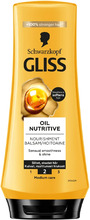 Schwarzkopf Gliss Nourishment Conditioner Oil Nutritive for Strawy & Damaged Hair 200 ml