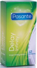 Pasante Delay Infinity Kondomer 12-pack