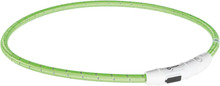 Trixie Flash Light Ring USB Grön L-XL: 65 cm