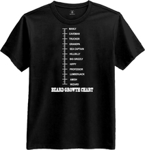 Beard Growth Chart T-shirt - Small