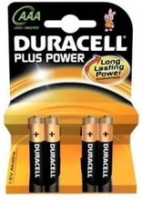Duracell 4xAAA Alkaline Batterier