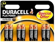 Duracell 8xAA LR6 Plus Power Batterier