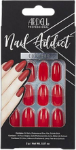 Ardell Nail Addict Cherry Red Naglar - 24 PCS