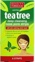 Beauty Formulas Tea Tree Nose Pore Strips - 6 st.