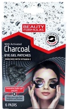 Beauty Formulas Charcoal Gel Ögonmask - 6 par