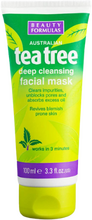 Beauty Formulas Tea Tree Deep Cleansing Ansiktsmask - 100 ml