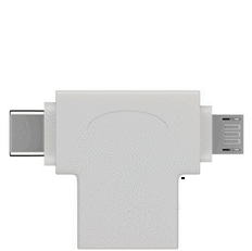 Goobay USB 3.0 Super hastighet Micro-B T-Adapter - Vit