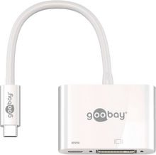 Goobay USB-C till DVI & USB-C Adapter