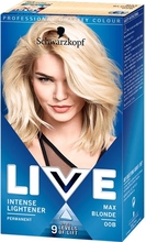 Schwarzkopf Live Permanent Hårfärg - 00B Max Blonde