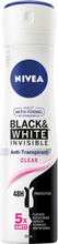 Nivea Black & White Invisible Deodorant Spray 150 ml
