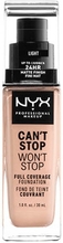 NYX Can t Stop Won t Stop Foundation - Light