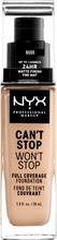 NYX Can t Stop Won t Stop Foundation - Nude