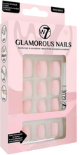 W7 Glamorous Nails Pink Beige - 24 PCS