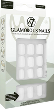 W7 Glamorous Nails White Lily - 24 PCS