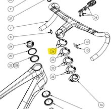 Bianchi 5mm 2-delad Spacer 5 mm, Div. Bianchi-cyklar