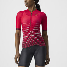 Castelli Climbers 2.0 W Kort Sykkeltrøye Raspberry/White-Bordeaux, Str. L