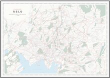 Dapa Maps Oslo Sykkelkart 50 x 70 cm, 1:15 000