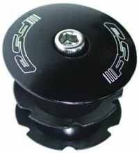 FSA Stjernemutter med Top Cap Sort, Alu, 1.5"