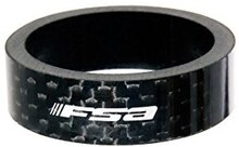 FSA Karbon Spacer Sort, 10 mm, 1-1/8"