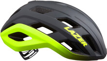 Lazer Strada KinetiCore Cykelhjälm Matte Dark Grey Flash Yellow, Str. S