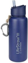 LifeStraw Go Flaske m/Vannfilter Blue, Stainless Steel, 650 ml