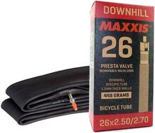 Maxxis Downhill Presta 26" Slange 26"x2.5/2.7, Presta ventil, 449 gram