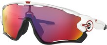 Oakley Jawbreaker Prizm Briller Polished White/Prizm Road