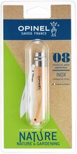 Opinel Blister pack N°08 Hagekniv Rustfritt stål, 8 cm blad