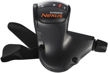 Shimano Nexus 7 Rapidfire Växelreglage Svart, 7-växlar, höger, med gummibälg