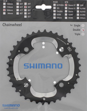Shimano XT M785 38T-AM Drev Sort, 104 BCD, 2 x 10-Delt