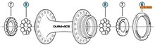 Shimano Dura-Ace Bane Låsering For HB-7710/7600