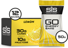 SiS GO Energy Bake Energibar Eske Lemon, 12 x 50 gram