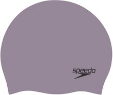 Speedo Plain Moulded Silicone badmössa Grey, One Size
