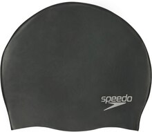 Speedo Plain Moulded Silicone badehette Black, One Size